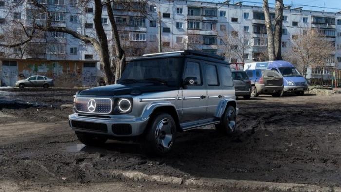 Как выглядели бы современные концепты Mercedes в российских реалиях (5 фото)